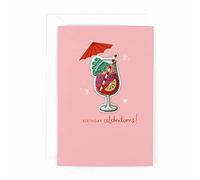 Zuffa compleanno celebrazioni di cocktail vetro termoadesiva con