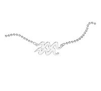 Zuffetti Collana Personalizzata, da Donna, con Segno Zodiacale. Indossa il Tuo Segno Zodiacale. Con incisione. Acciaio Inossidabile e Anallergico. Colore Argento. Progettata in Italia.