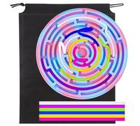 ZUGHXMS Silicone Sensory Activity Board with 12 Ropes - Calming Autism Anxiety Board for Kids Over 3 Years Old