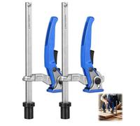 ZUGJOZD 2 morsetti a leva per morsa da banco professionale, testa di serraggio da 20 mm, intervallo di serraggio da 160 mm, compatibile con tavoli di saldatura multifunzionali e macchine utensili CNC.