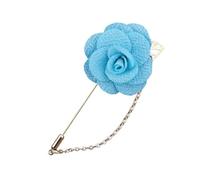 ZUGLQYSX Boutonniere Matrimonio Spilla da Sposo for Matrimonio, Spilla for Occhiello, for, for Fiore di Camelia Artificiale, Accessori for Feste Ballo(Light Blue)