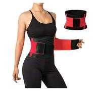 ZUGLQYSX Cintura a Corsetto da Donna Tutore for la Schiena Cintura di Supporto Lombare for Parte Bassa della Traspirante for Uomini e Donne(Red,XXL)