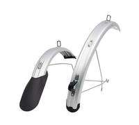 ZUGLQYSX Parafango MTB Set di parafanghi for Bici, parafango for con Supporto for Ruota, for Bicicletta, Anti-Fango, Accessori for Parti(1 Set Silver)