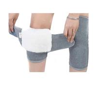 ZUGLQYSX Plush Knee Pads, Cold Protection, Joint Support, Pressurized Elastic, Sports, Warm, 1 Pair per Sci, Ciclismo(Bandage Gary,L)