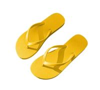 ZUGLQYSX Summer Women's Slipper Non-Slip Flip Flops Bathroom Quick Drying Slippers Clip Toe Flat For Home Shower Beach per l'estate(Yellow,44)