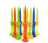 ZUGLQYSX Tee da Golf 10 Pezzi/Scatola Accessori in plastica ABS 80 mm Limita Il Tuo Tee Aumenta la precisione del Gioco for i Colpi(Mixed 10pcs)