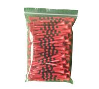 ZUGLQYSX Tee da Golf 100 Pezzi/Borsa con Striscia Nera Mark Scale 70mm 83.0mm Accessori 2 Dimensioni T-Shirt a Sfera Colorata(Red 100 PCS 83.0mm)