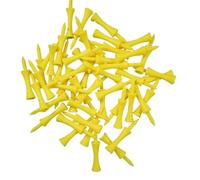 ZUGLQYSX Tee da Golf 50 Pezzi Professionali 59 mm Prodotti for la Pratica Accessori Supporto for Sfera in plastica for Unghie Limite(Yellow)