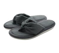 ZUGLQYSX Women Home Slippers Open Toes Cozy Fur Flip-flops Winter Indoor Flat Bottom Cloud Slipper Comfortable Shoes per l'estate(Grey,42-43)