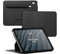 ZUGU CASE Custodia per iPad 11a / 10a Generazione (A16 2025/2022) 10.9 pollici, Cover Protettiva Sottile con 8 Angoli Regolabili Magnetico, Tasca per Apple Pencil, Auto Svegliati/Sonno [ Nero ]