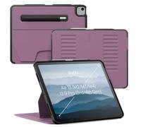 ZUGU CASE iPad Air Custodia 13 (M4 2026/M3 2025/M2 2024) & Pro 12.9 (3a/4a Generazione) Cover Protettiva, 10 Angoli Regolabili Magnetico, Ricarica di Apple Pencil, Auto Svegliati/Sonno [Bacca viola]