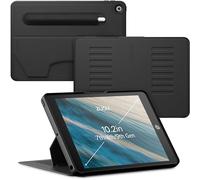 ZUGU Custodia per iPad 10.2 2019/2020 / 2021 7a / 8a / 9a Generazione, Muse Cover Protettiva Sottile con 8 Angoli Regolabili Magnetico, Tasca per Apple Pencil, Auto Svegliati/Sonno [ Nero ]