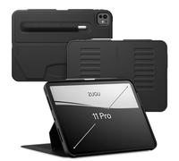 ZUGU Custodia per iPad Pro 11 (M4) 2024 Cover Protettiva Sottile con 8 Angoli Regolabili Magnetico, Ricarica di Apple Pencil, Auto Svegliati/Sonno [ Nero ]