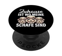 Zuhause Ist Wo Meine Schafe Sind Ariete Agnello Pecora PopSockets PopGrip Adesivo