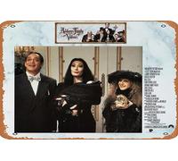 Zuhhgii Addams Family Values 1993 Vintage Movie Poster Vintage Tin Sign,Retro of Classic Old Film Poster Metallo Targa TV Bar Karaoke Man Cave Wall Decor 20,3 x 30,5 cm.