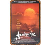 Zuhhgii Apocalypse Now (Redux) Poster del film retrò in latta targa in metallo per bar ristorante casa parete retrò club ristorante uomo grotta regalo vintage metallo segno 30,5 x 20,3 cm.