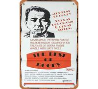 Zuhhgii Best of Bogey, poster originale del film Humphrey Bogart Festival, targa in metallo in stile vintage, decorazione da parete per bar, ristorante, grotta