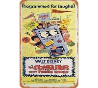 Zuhhgii Computer Wore Tennis Shoes 1969 Vintage Movie Poster Tin Sign, Retro of Classic Old Film Poster Targa in metallo TV Bar Wall Club Restaurant Man Cave Decorazione da parete 20 x 30 cm Targhe