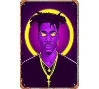 Zuhhgii Dax Rapper | Divertente targa in latta vintage da parete retrò con pittura in ferro per bar, caffetteria, garage, regalo per la casa, compleanno, matrimonio, 30,5 x 20,3 cm.