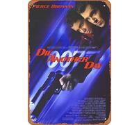 Zuhhgii Die Another Day Targa in metallo retrò divertente arte decorazione da parete targa poster per musica cafe bar targa vintage in latta supermercato negozio film idea regalo 20,3 x 30,5 cm