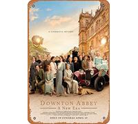 Zuhhgii Downton Abbey: A New Era (Maggie Smith, Michelle Dockery) - Poster in latta con film cinema cinema 20 x 30 cm - Targa in metallo vintage con musica cinematografica per casa, bar, pub, garage