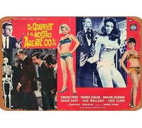 Zuhhgii Dr. Goldfoot And The Bikini Machine (Dr. Goldfoot E Il Nostro Agente 00¼) 1965 Vintage Movie Poster Tin Sign, Retro of Classic Old Film Poster Metallo Targa TV Bar Wall Club Restaurant Man