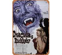 Zuhhgii Dracula has risen from the grave Movie poster retrò pellicola latta segno bar ristorante casa parete retrò club ristorante uomo grotta regalo vintage metallo segno 30,5 x 20,3 cm.
