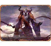 Zuhhgii Erebos God of Death Magic The Gathering Game Poster Anime Game Art Deco Targa in metallo - 20,3 x 30,5 cm