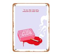 Zuhhgii Fight Club Soap Art Print - Poster vintage 20,3 x 30,5 cm, targa in metallo retrò vintage per casa, bar, pub, garage, decorazione regalo