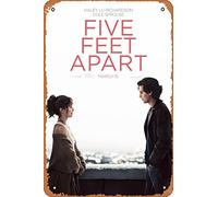 Zuhhgii Five Feet Apart (Haley Lu Richardson, Cole Sprouse) Poster in metallo con film cinema cinema 20,3 x 30,5 cm - Targa in metallo vintage con musica cinematografica per casa, bar, pub, garage