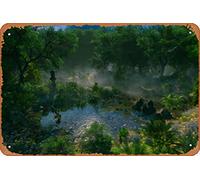 Zuhhgii Foresta # 2 Magic and Fantasy Nature and Landscapes metal Tin Sign - 20,3 x 30,5 cm vintage look poster decorazione da parete placca