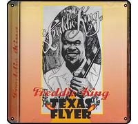 Zuhhgii Freddie King - Texas Flyer, cartello in metallo vintage con musica rock, decorazione da parete con uomo in stagno, per palestra, piscina, bar, bagno, cortile, garage, pub, poster da parete