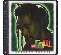 Zuhhgii Gregory Isaacs - Mr. Cool Targa in metallo vintage con musica rock decorazione da parete uomo grotta cartello in latta per palestra, piscina, bar, bagno, cortile, garage, pub, cartello