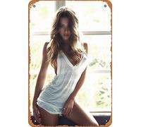 Zuhhgii Insegne in metallo con musica vintage Cindy Prado Body Instagram Hot Girl Model Poster Hot Girls Wall Art Retro Decor Targa in latta - 20,3 x 30,5 cm