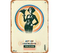 Zuhhgii Joy of Knowledge Deathloop Visionary Game Poster Gioco di Ruolo Anime Art Deco Targa in metallo - 20,3 x 30,5 cm