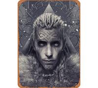 Zuhhgii Loki the Trickster God Norse Mitologia Illustrata Gioco di Ruolo Poster Anime Game Art Deco Targa in latta - 20,3 x 30,5 cm