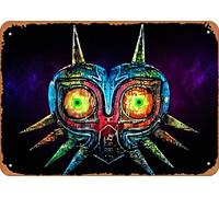 Zuhhgii Majoras mask - Legend of Zelda Games Game Game Game Role Game Poster Art Deco Targa in latta - 20,3 x 30,5 cm