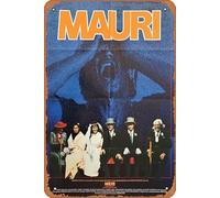 Zuhhgii Mauri 1988 Vintage Movie Poster Vintage Tin Sign,Retro of Classic Old Film Poster Metallo Targa TV Bar Karaoke Man Cave Wall Decor 20x30 cm