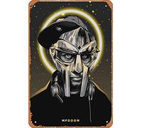 Zuhhgii MF Doom Pop Art 14, divertente targa vintage in metallo da parete a tema anime, poster retrò in ferro, per bar, caffetteria, garage, casa, regalo di compleanno, matrimonio, 30,5 x 20,3 cm.