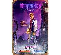 Zuhhgii Monster High The Movie (Heath Burns, Justin Derickson) - Poster in metallo vintage, 20 x 30 cm, decorazione per casa, bar, pub, garage, idea regalo