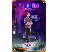 Zuhhgii Monster High The Movie (Mr. Komos, Kyle Selig) - Poster in metallo vintage per casa, bar, pub, garage, decorazione, idea regalo