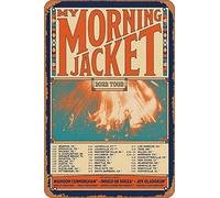 Zuhhgii My Morning Jacket 2022 Tour (Madison Cunningham, Indigo De Souza) Poster in metallo per concerti cinema cinema teatro 20,3 x 30,5 cm - Targa in metallo vintage con musica cinematografica per