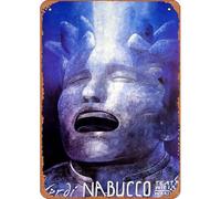 Zuhhgii Nabucco, Giuseppe Verdi, poster del film dell'Opera polacca Poster retrò in latta 20,3 x 30,5 cm, poster artistico classico televisivo poster musicale negozio karaoke pub club regalo grotta
