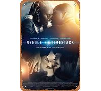 Zuhhgii Needle In A Timestack (Leslie Odom Jr, Freida Pinto) Poster del film Film Cinema Theatre 20,3 x 30,5 cm - Targa in metallo vintage per casa, bar, pub, garage, decorazione regalo