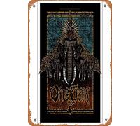 Zuhhgii Ong Bak 2 Targa in metallo stile vintage, per cucina, decorazione da parete, bar, caffetteria, garage, casa, divertente targa in latta, idea regalo, 20,3 x 30,5 cm