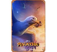 Zuhhgii Pinocchio (Joseph Gordon-levitt, Jiminy Cricket) Poster del film Film Cinema Theatre 20,3 x 30,5 cm - Targa in metallo vintage con musica cinematografica per casa, bar, pub, garage