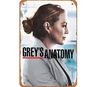 Zuhhgii Poster con anatomia di Meredith Grey, in metallo, stile retrò, divertente, vintage, decorazione da parete, per musica, bar, ristorante, supermercato, negozio, film, idea regalo, 20 x 30 cm