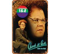 Zuhhgii Poster da parete in metallo con scritta "Check It Out! with Dr. Steve Brule", poster di celebrità, poster cinematografico e televisivo, regalo retrò, karaoke, grotta, bar musicali, caffè