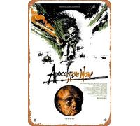 Zuhhgii Poster del film Apocalypse Now, targa in metallo vintage da parete, 30,5 x 20,3 cm, decorazione da parete per bagno e bar