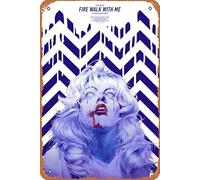 Zuhhgii Poster del film in latta retrò Twin Peaks: Fire Walk with Me, poster Art Classic Film Television Poster Man Cave Gift Wall Art Decor 20,3 x 30,5 cm.
